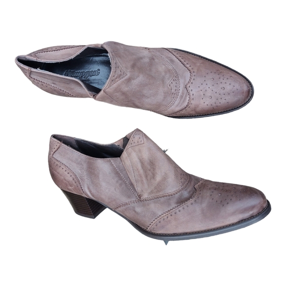 Kampgen  Handmade Wingtip Leather Slip-On Shoes Size 40(9US)Western - Picture 6 of 10